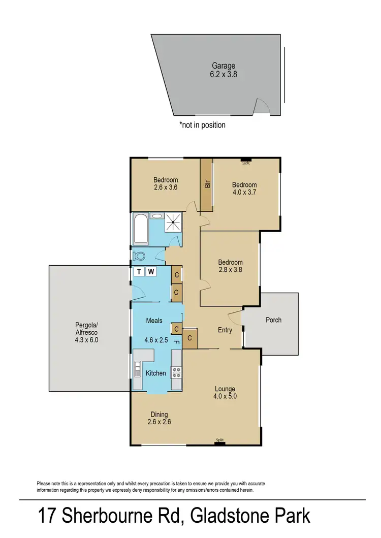 Floorplan of Homely house listing, 17 Sherbourne Road, Gladstone Park VIC 3043