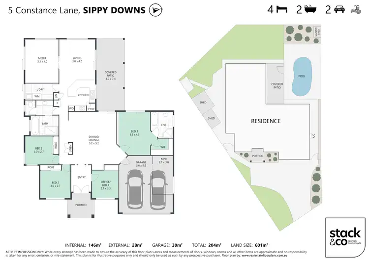 Floorplan of Homely house listing, 5 Constance Lane, Sippy Downs QLD 4556