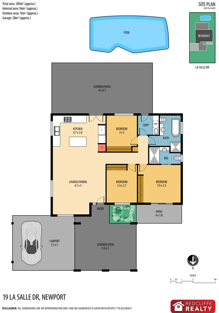 Floorplan of Homely house listing, 19 La Salle Drive, Newport QLD 4020