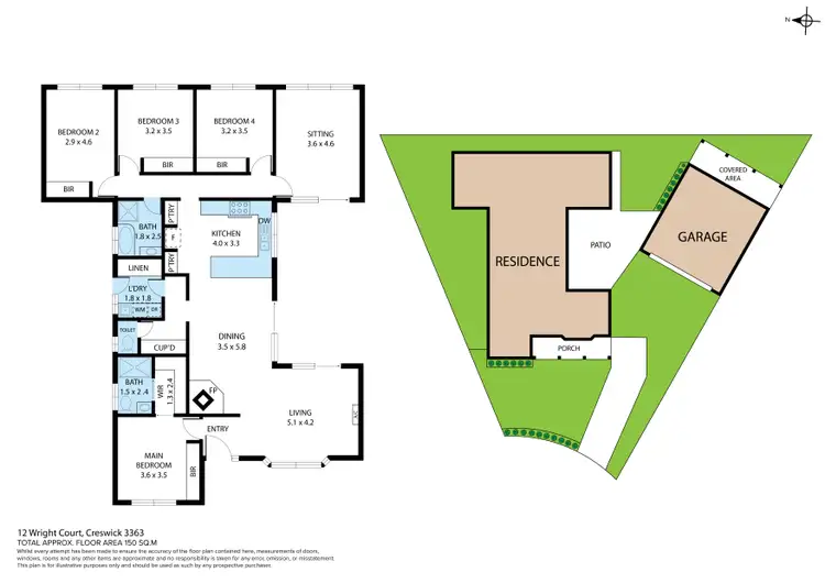 Floorplan of Homely house listing, 12 Wright Court, Creswick VIC 3363