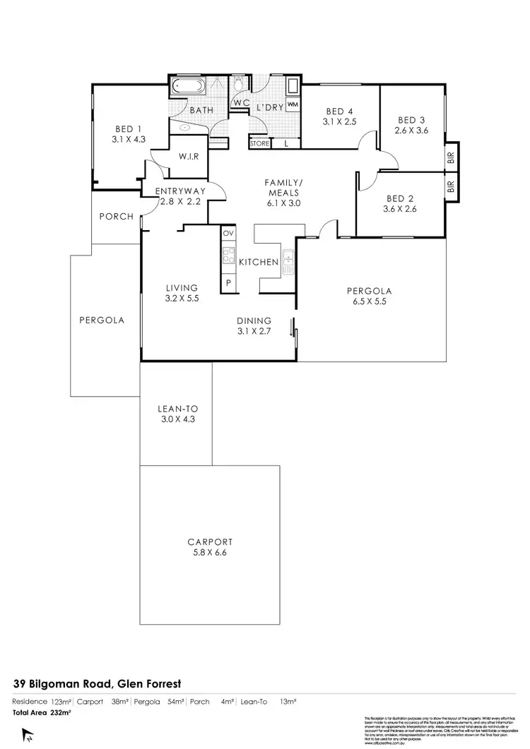 Floorplan of Homely house listing, 39 Bilgoman Road, Glen Forrest WA 6071