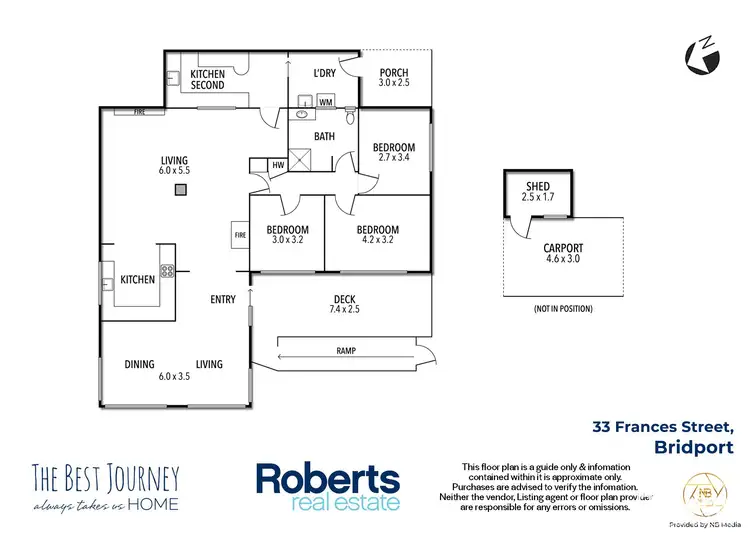 Floorplan of Homely house listing, 33 Frances Street, Bridport TAS 7262