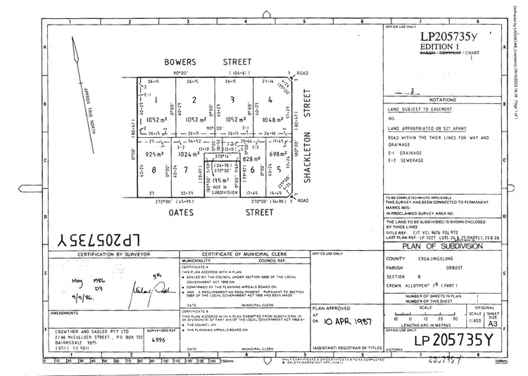 Floorplan of Homely land listing, 44 Bowers Street, Orbost VIC 3888