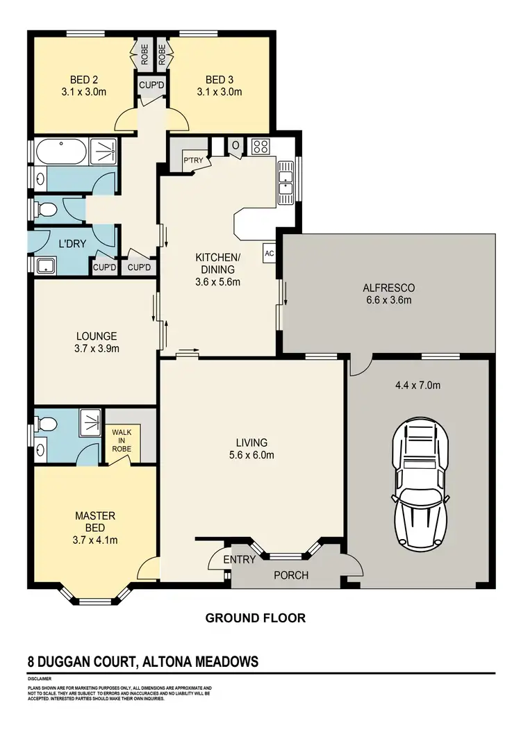 Floorplan of Homely house listing, 8 Duggan Court, Altona Meadows VIC 3028