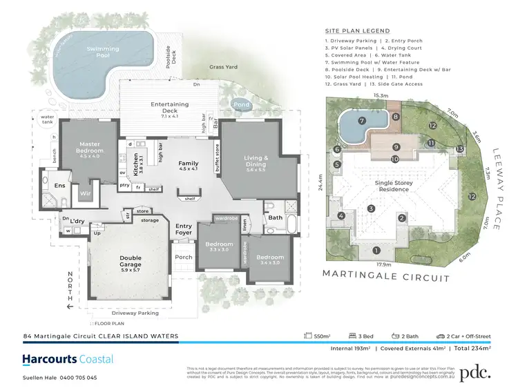 Floorplan of Homely house listing, 84 Martingale Circuit, Clear Island Waters QLD 4226