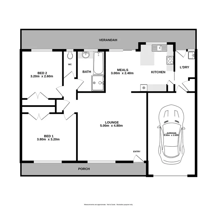 Floorplan of Homely unit listing, 5/885 Chenery Street, Glenroy NSW 2640