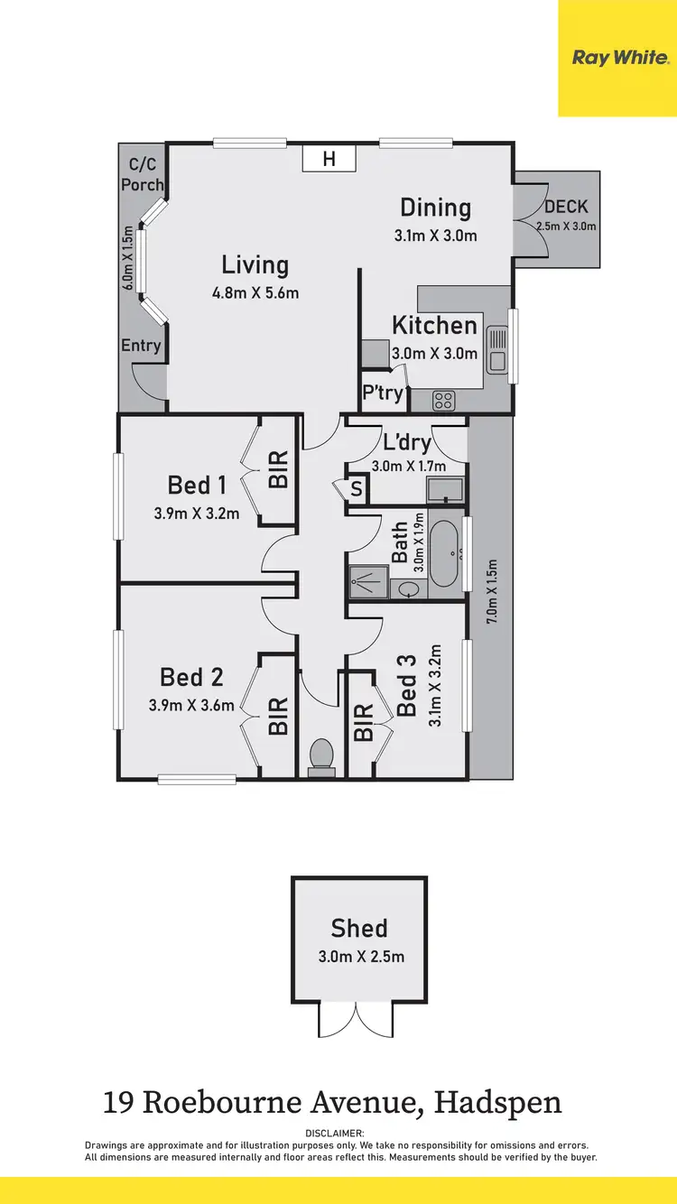 Floorplan of Homely house listing, 19 Roebourne Avenue, Hadspen TAS 7290