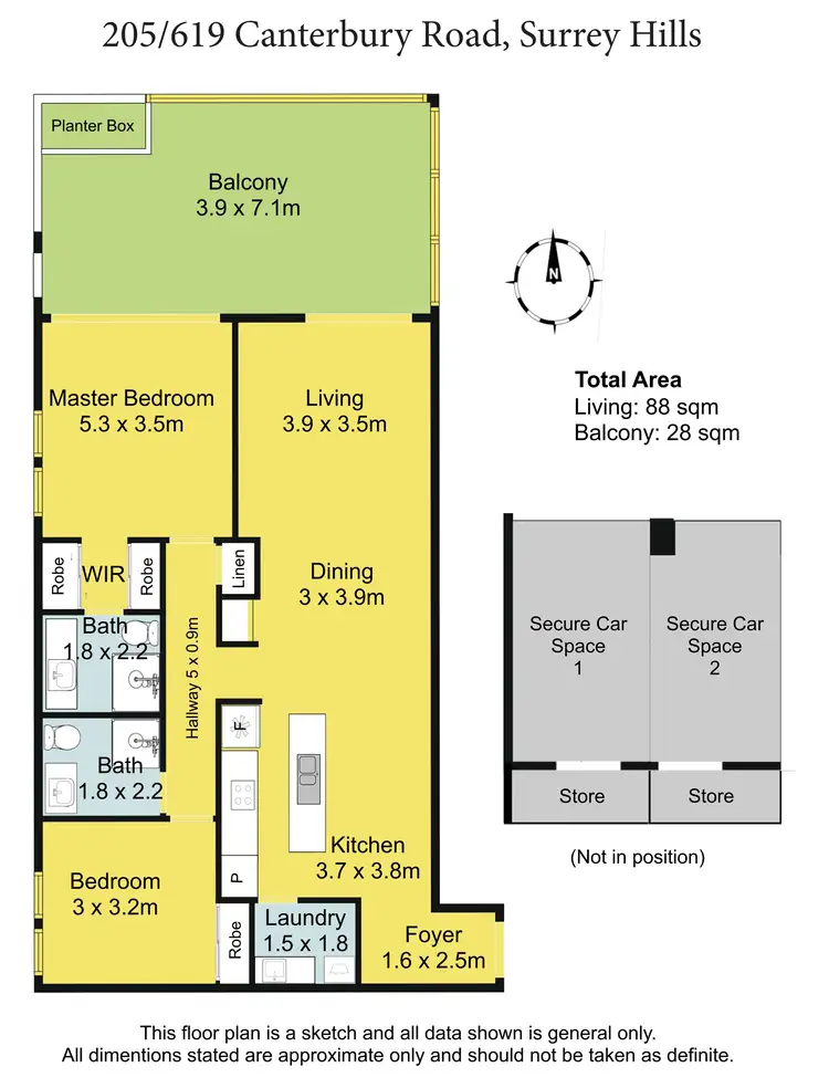 Floorplan of Homely apartment listing, 205/619 Canterbury Road, Surrey Hills VIC 3127