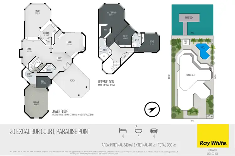 Floorplan of Homely house listing, 20 Excalibur Court, Sovereign Islands QLD 4216