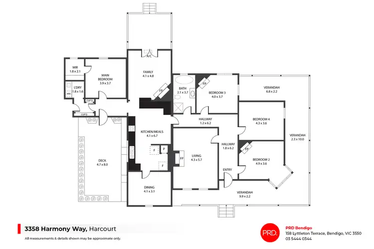 Floorplan of Homely house listing, 3358 Harmony Way, Harcourt VIC 3453