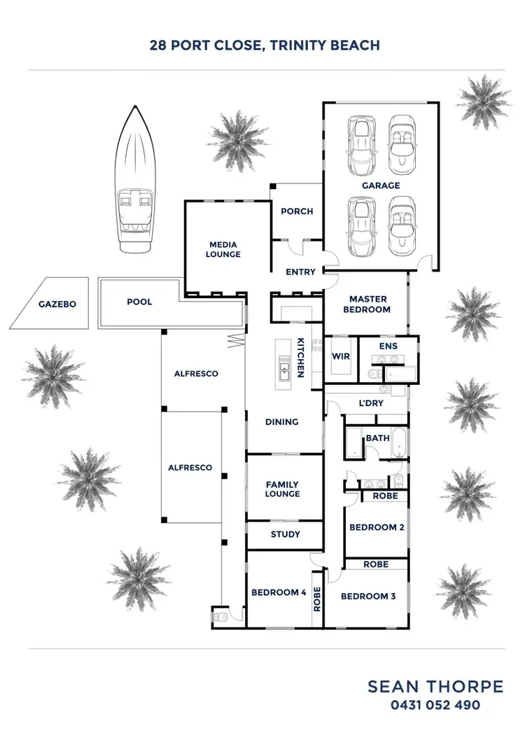 Floorplan of Homely house listing, 28 Port Close, Trinity Beach QLD 4879