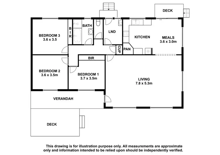 Floorplan of Homely house listing, 5 Fifteenth Avenue, Kingston Se SA 5275