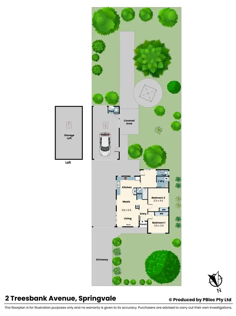Floorplan of Homely house listing, 2 Treesbank Avenue, Springvale VIC 3171