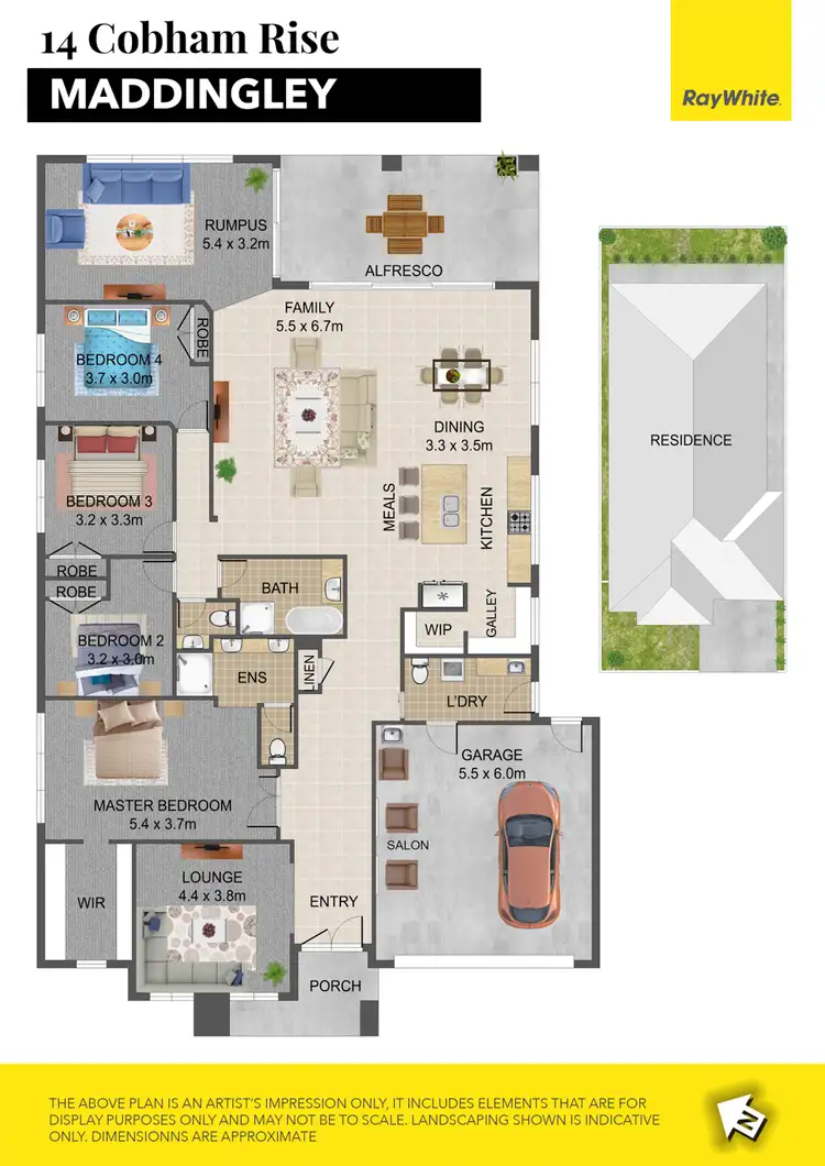 Floorplan of Homely house listing, 14 Cobham Rise, Maddingley VIC 3340