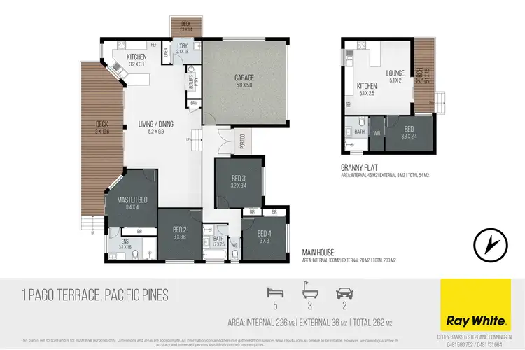 Floorplan of Homely house listing, 1 Pago Terrace, Pacific Pines QLD 4211