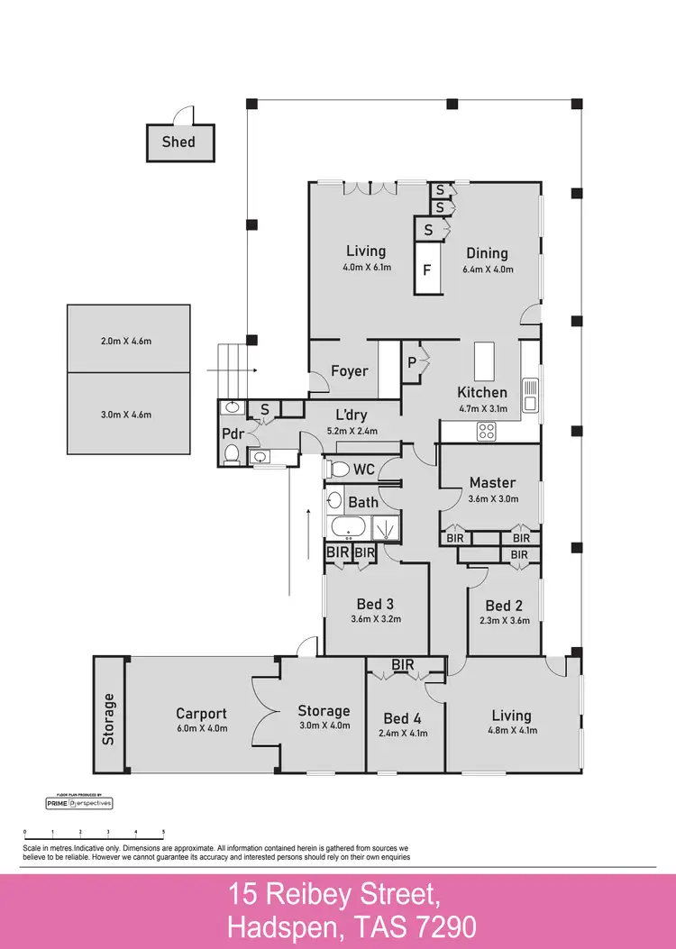 Floorplan of Homely house listing, 15 Reibey Street, Hadspen TAS 7290