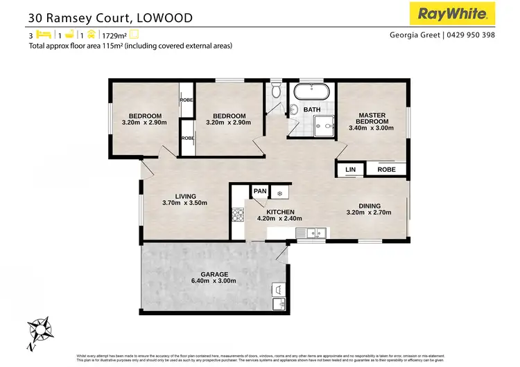 Floorplan of Homely house listing, 30 Ramsey Court, Lowood QLD 4311
