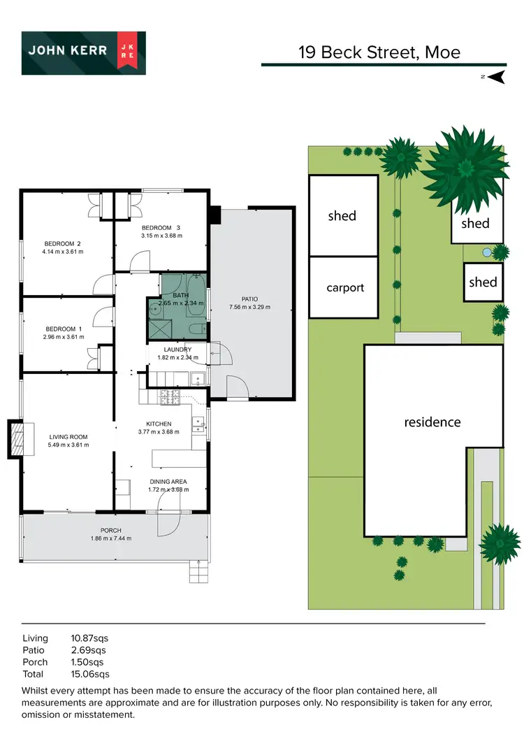 Floorplan of Homely house listing, 19 Beck Street, Moe VIC 3825