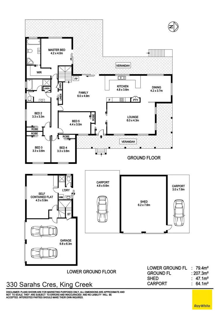 Floorplan of Homely house listing, 330 Sarahs Crescent, King Creek NSW 2446