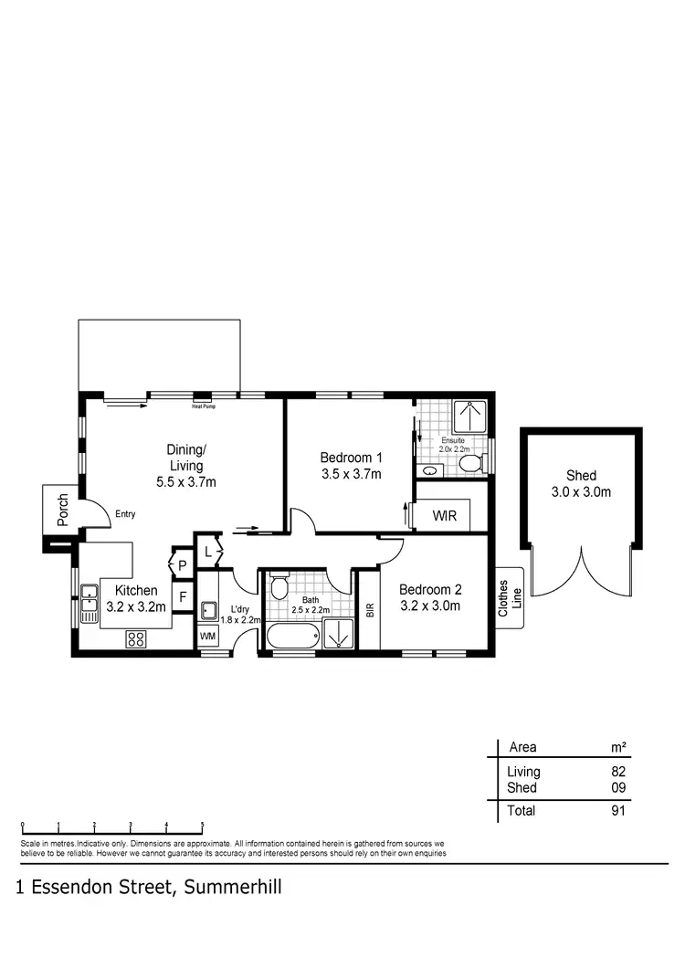 Floorplan of Homely house listing, 1 Essendon Street, Summerhill TAS 7250