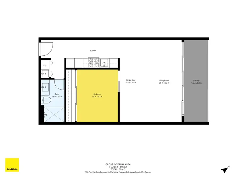 Floorplan of Homely apartment listing, 411/7 Thomas Holmes Street, Maribyrnong VIC 3032