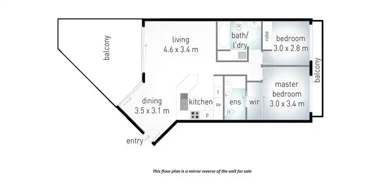Floorplan of Homely apartment listing, 48/7 Redondo Ave, Miami QLD 4220