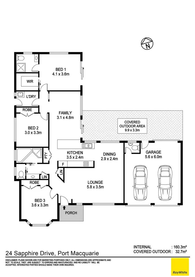 Floorplan of Homely house listing, 24 Sapphire Drive, Port Macquarie NSW 2444