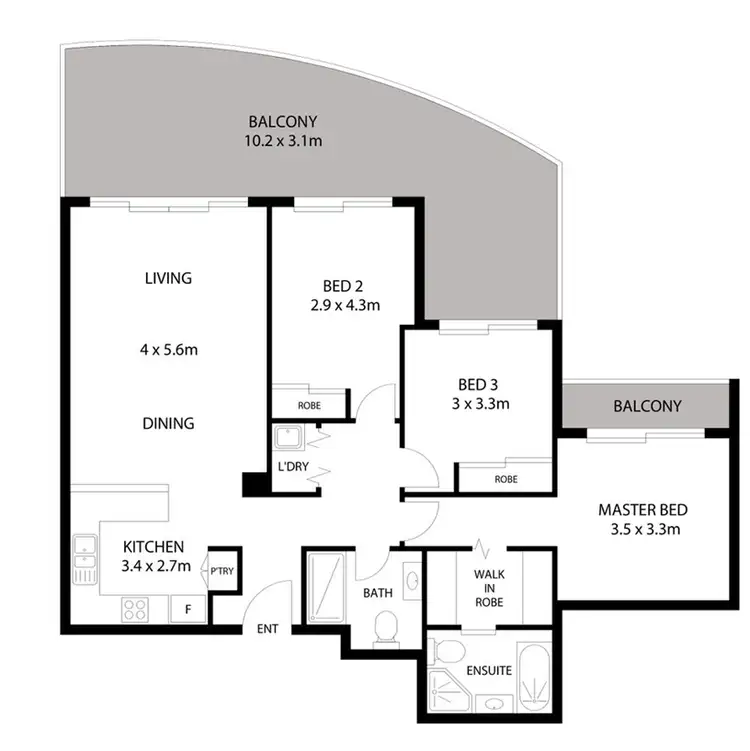 Floorplan of Homely apartment listing, 362/80 John Whiteway Drive, Gosford NSW 2250