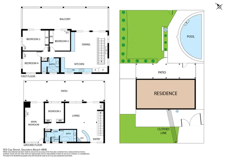 Floorplan of Homely house listing, 103 Cay Street, Saunders Beach QLD 4818