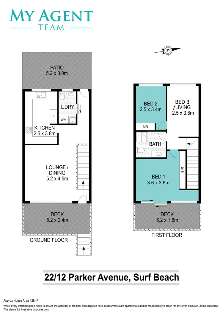 Floorplan of Homely house listing, 22/12 Parker Avenue, Surf Beach NSW 2536