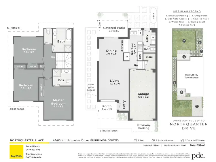 Floorplan of Homely townhouse listing, 43/89 Northquarter Drive, Murrumba Downs QLD 4503