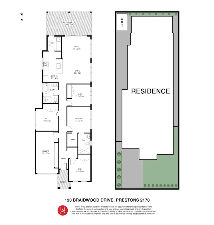 Floorplan of Homely house listing, 133B Braidwood Drive, Prestons NSW 2170