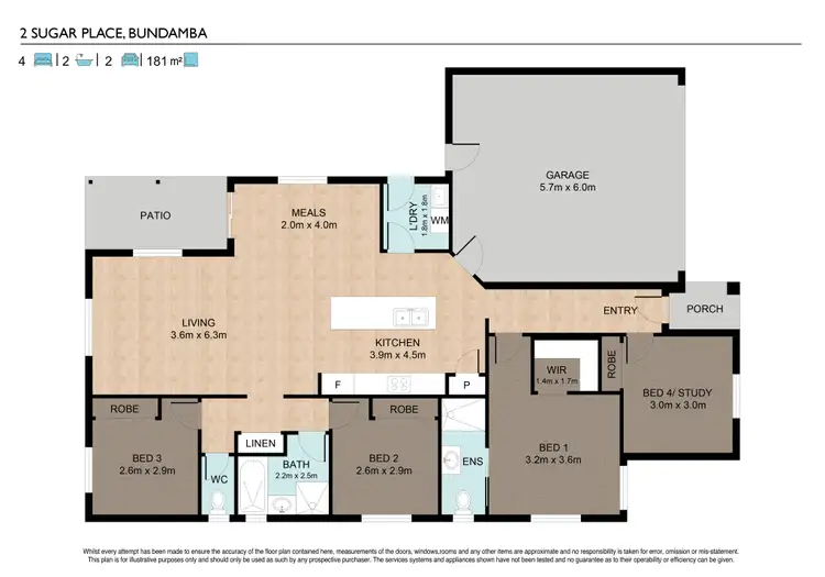 Floorplan of Homely house listing, 2 Sugars Place, Bundamba QLD 4304