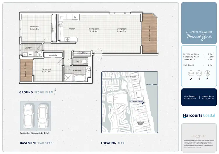 Floorplan of Homely unit listing, 6/14 Peerless Avenue, Mermaid Beach QLD 4218