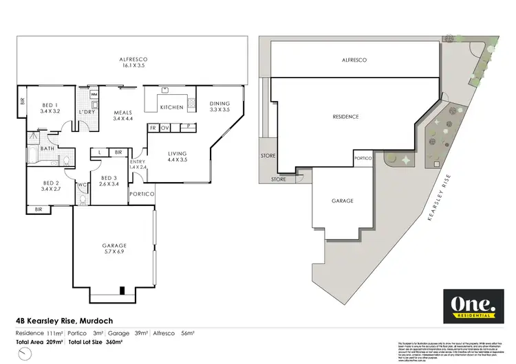 Floorplan of Homely house listing, 4B Kearsley Rise, Murdoch WA 6150