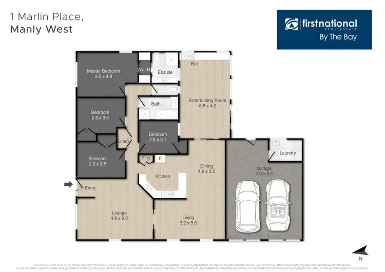 Floorplan of Homely house listing, 1 Marlin Place, Manly West QLD 4179