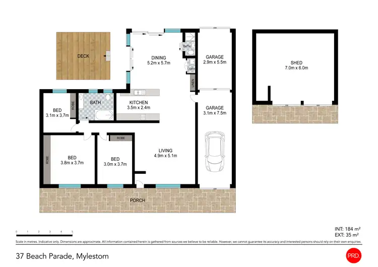 Floorplan of Homely house listing, 37 Beach Parade, Mylestom NSW 2454