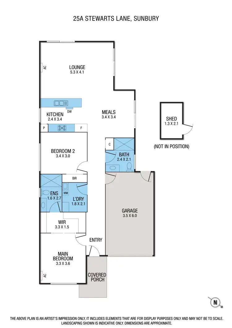 Floorplan of Homely unit listing, 25A Stewarts Lane, Sunbury VIC 3429