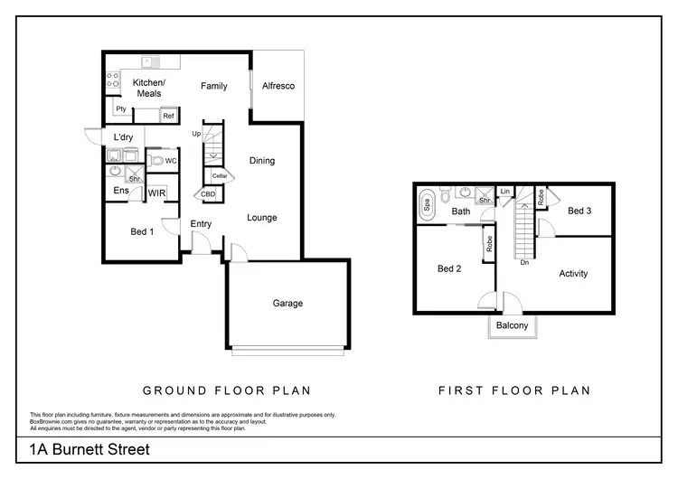 Floorplan of Homely house listing, 1A Burnett Street, Embleton WA 6062