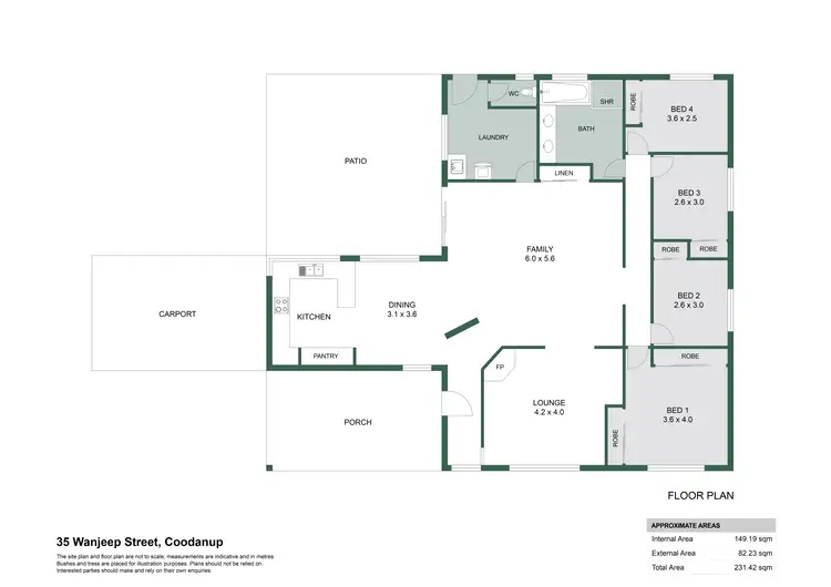 Floorplan of Homely house listing, 35 Wanjeep Street, Coodanup WA 6210