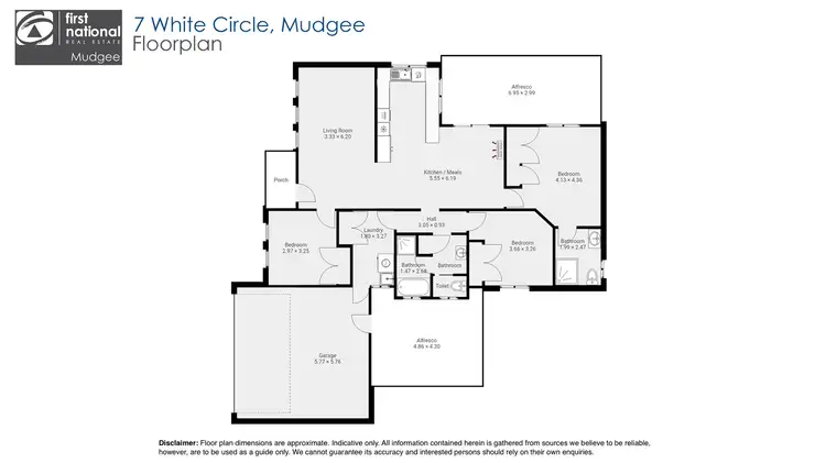 Floorplan of Homely house listing, 7 White Circle, Mudgee NSW 2850