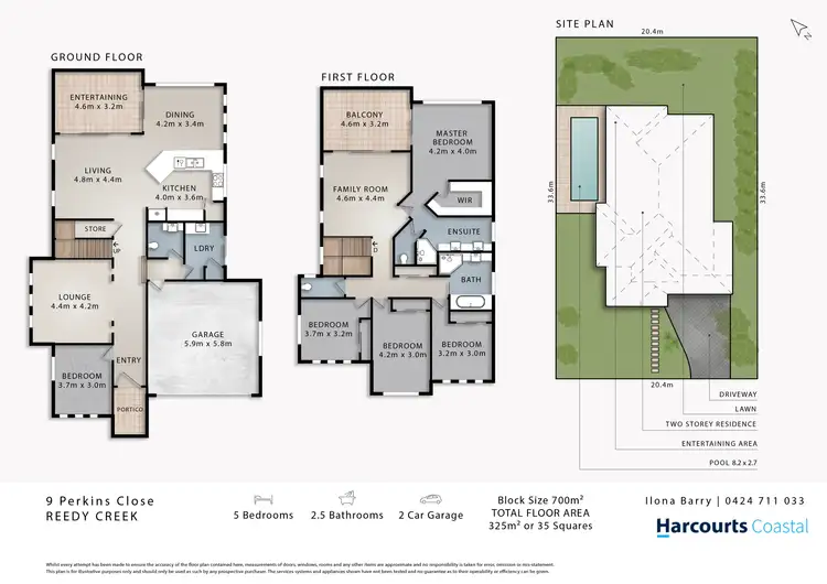 Floorplan of Homely house listing, 9 Perkins Close, Reedy Creek QLD 4227