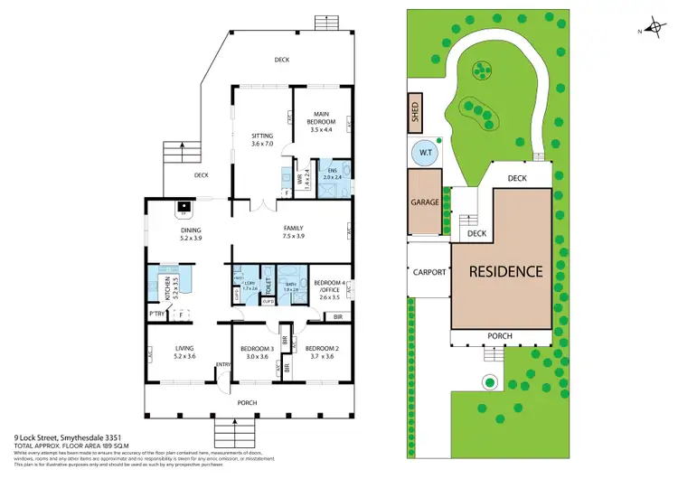 Floorplan of Homely house listing, 9 Lock Street, Smythesdale VIC 3351