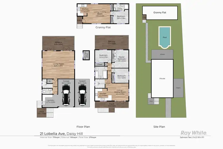 Floorplan of Homely house listing, 21 Lobelia Avenue, Daisy Hill QLD 4127