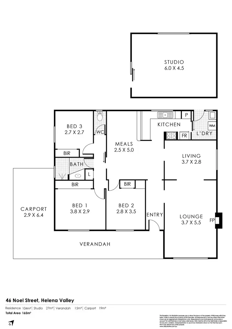 Floorplan of Homely house listing, 46 Noel Street, Helena Valley WA 6056