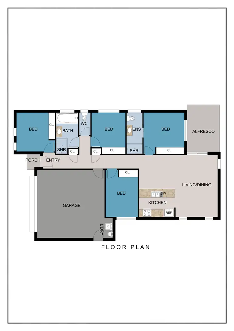Floorplan of Homely house listing, 64 Trader Crescent, Cannonvale QLD 4802