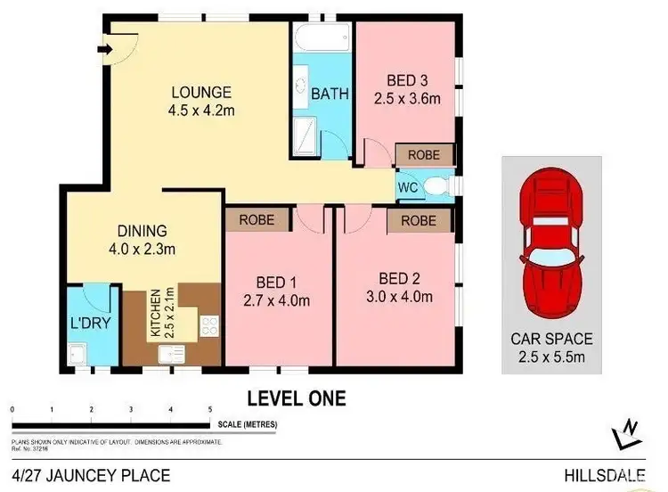 Floorplan of Homely unit listing, 4/27 Jauncey Place, Hillsdale NSW 2036