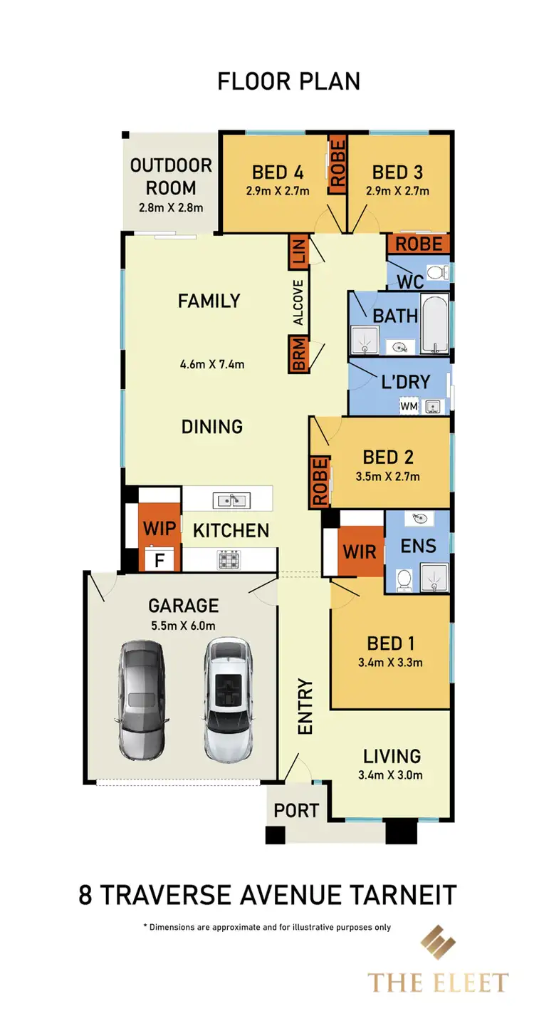Floorplan of Homely house listing, 8 Traverse Avenue, Tarneit VIC 3029