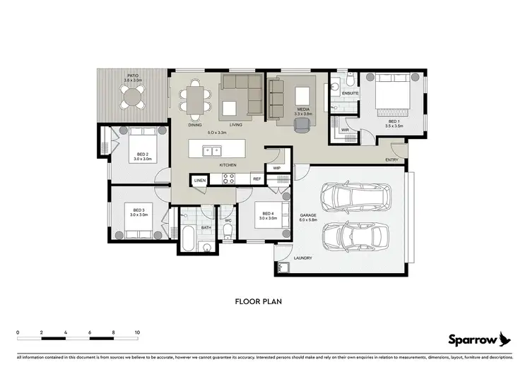 Floorplan of Homely house listing, 34 Bandicoot Drive, Bahrs Scrub QLD 4207