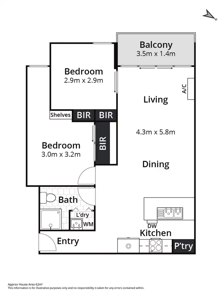 Floorplan of Homely apartment listing, 603/8 Gheringhap Street, Geelong VIC 3220